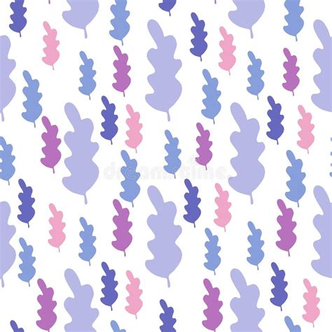 Leaves Seamless Pattern In Pastel Colors Leaf Branch Backdrop Stock