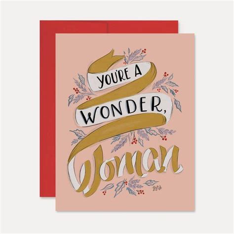 you re a wonder woman a2 note card valentine s cards galentine s