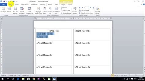 Using Mail Merge Label In Ms Word Youtube