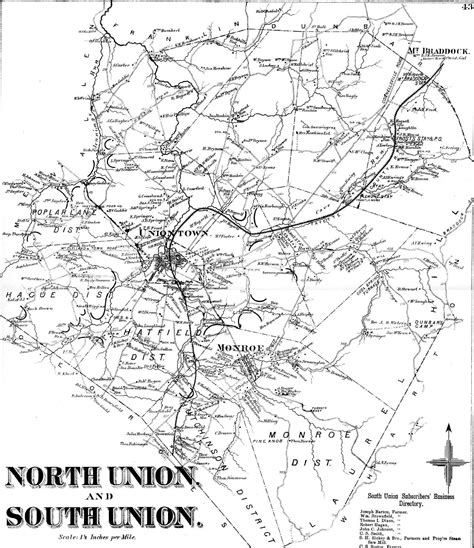 Fayette County Pennsylvania Maps 1872