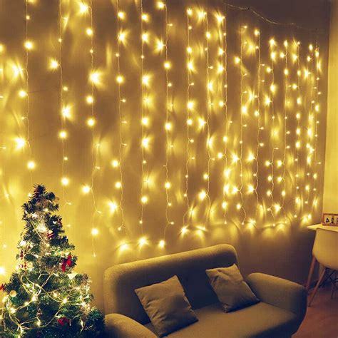 300 Led Curtain Fairy Lights Usb String Indoor Outdoor Hanging Wall