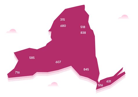 28 New York Area Code Map Online Map Around The World