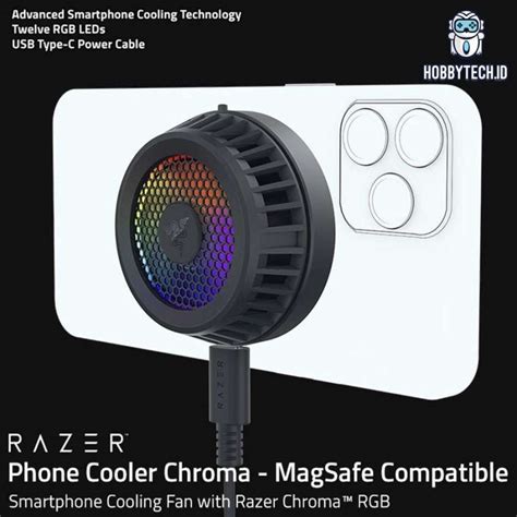 Jual Razer Phone Cooler Chroma Magsafe Compatible Smartphone Cooling
