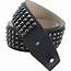 Dunlop BMF Leather Guitar Strap With Distressed Black Studs  Musician