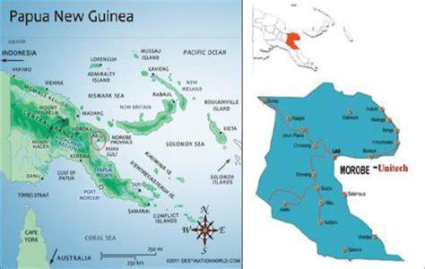 Map Showing The Location Of The Study Site In Lae Morobe Province Png