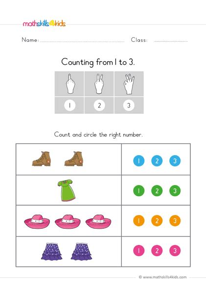 Preschool Math Worksheets Pdf Prekinders Math Printables