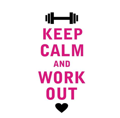Items Similar To Keep Calm And Work Out Cute Decal Car Sticker Vinyl