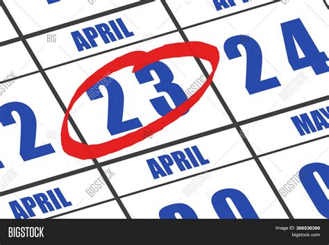 April 23rd Day 23 Image And Photo Free Trial Bigstock