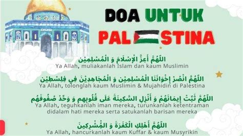 Bacaan Doa Untuk Bangsa Palestina Arab Latin Mohon Allah Beri Kemenangan Dan Binasakan Israel