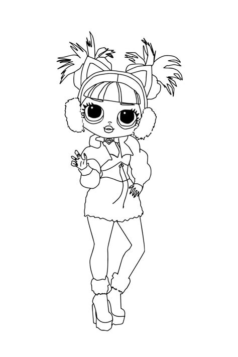 Lol Omg Winter Chill Big Wig Coloring Page Free Printable Coloring