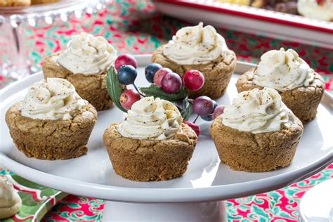 Food recipe every weekday.sign up for the free mr. Mrs. Claus' Holiday Cookie Cups | MrFood.com