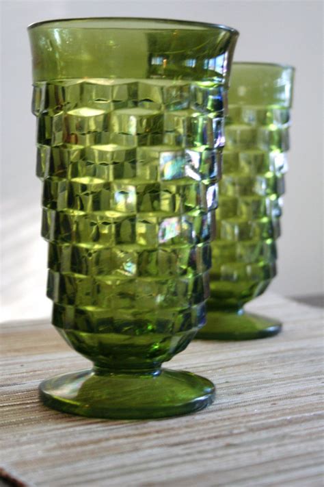 This Item Is Unavailable Etsy In 2022 Vintage Green Glass Indiana