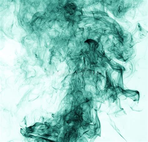 Green Smoke On White Background Inversion Stock Image Image Of Color