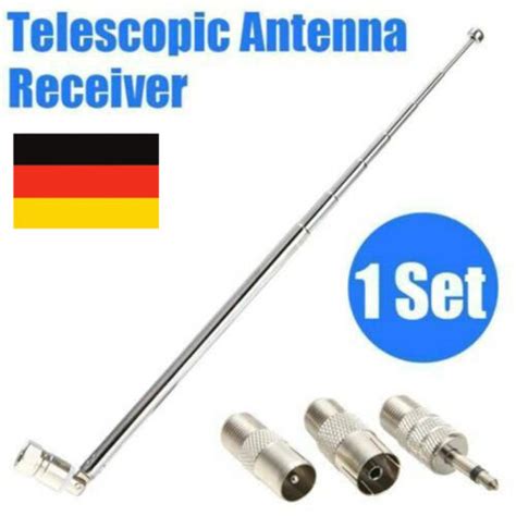 74cm Teleskop Antenne Ersatz F Stecker Dab Ukw Radio Fm Am Auto Audio Neu Hot Ebay