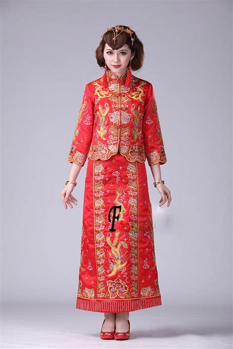Chinese Traditional Women Wedding Dress Toast Cheongsam