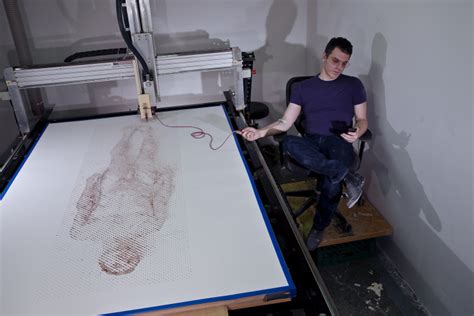 Artist Uses A Robotic Printer To Create A Life Size Naked Self Portrait