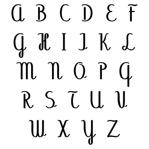 10 Best Printable Alphabet Stencils Calligraphy Letters
