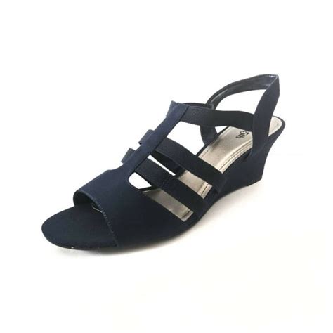 east 5th shoes east 5th ef jaylee midnight blue wedge heels womens size m new poshmark