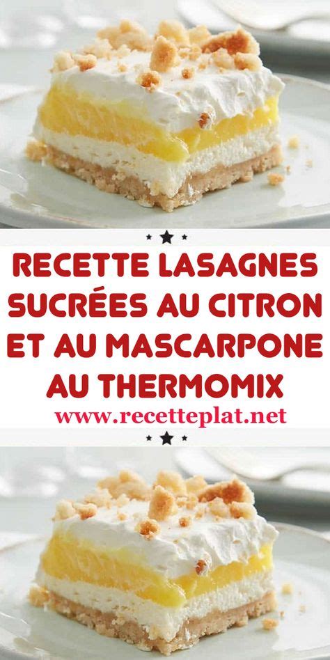 recette lasagnes sucr es au citron et au mascarpone au thermomix en 60300 hot sex picture