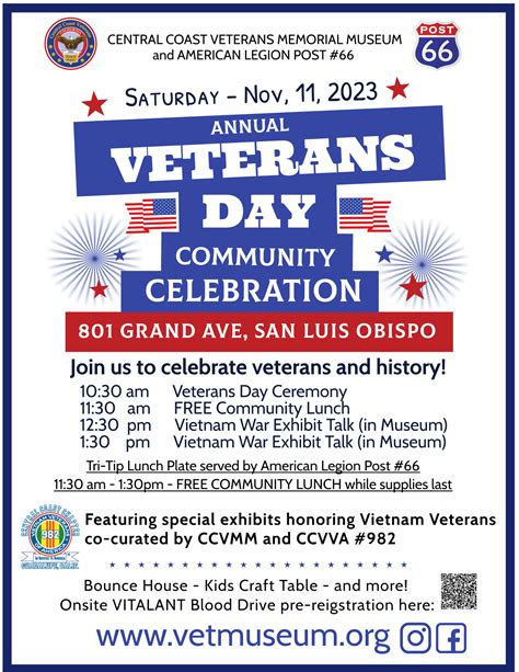 Veterans Day Community Celebration With 1030am Ceremony And Community