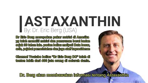 Dr Eric Berg Dc Usa Astaxanthin Antioksidan Powerful 1000x