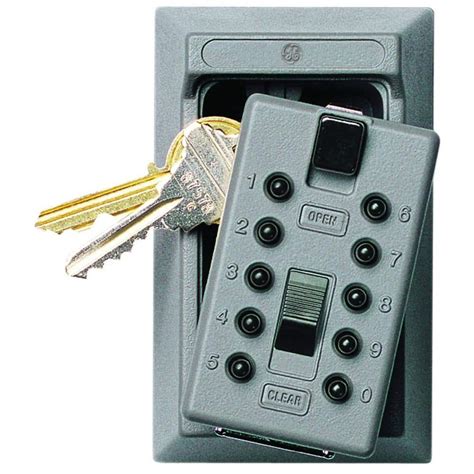 Kidde Mounted 5 Key Lock Box With Pushbutton Combination Lock Titanium