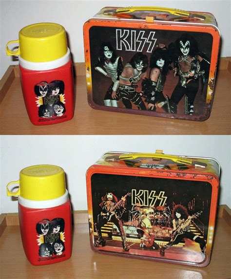 Kiss Vintage Lunch Box Ace Frehley Autographed Original 1977 With Thermos 1904188794