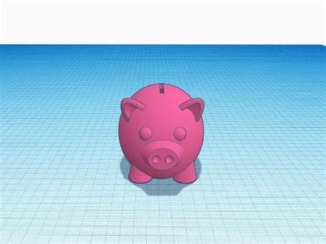 Piggy Bank Stl File For 3d Print Etsy