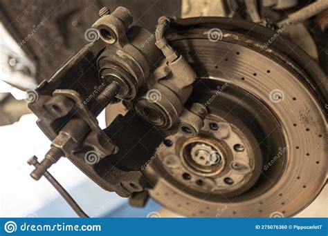 Auto Brake Repair And Replacement Stock Photo Image Of Skill
