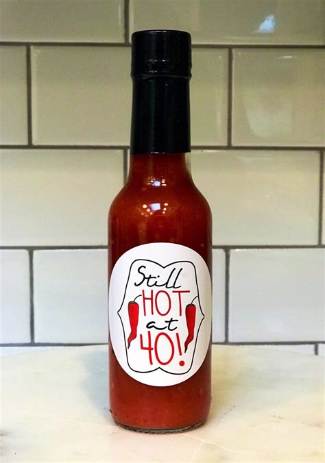 Personalized Hot Sauce Bottle Labels Still Hot At 40 Set Of Etsy