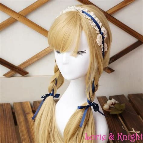 Japanese Harajuku Anime Maid Cosplay Headdress Handmade Lace And Ribbon