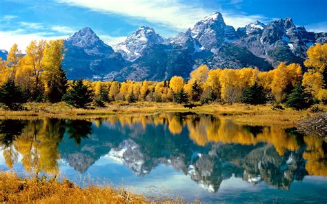 Autumn Grandeur Grand Teton National Park Wyoming 2560x1600