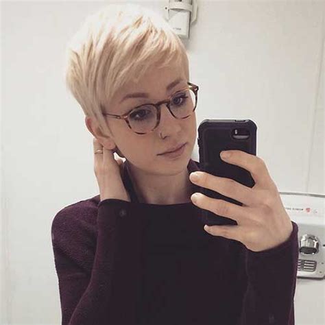 Short Pixie Haircuts With Glasses