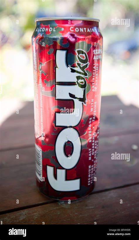 A Can Of Fruit Punch Flavored Four Loko Malt Beverage Is Seen In New