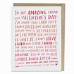 This is a Valentine card for your amazing single friend who just might ...