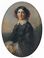 Johanna von Bismarck. Gemälde von Jacob Becker, 1859. - Otto-von ...