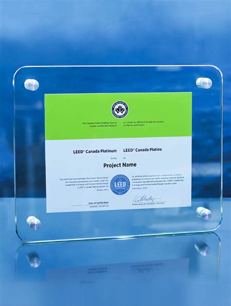 Clarity Glass Certificate Frame Custom Glass Plaque Free Graphic Design