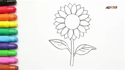Menggambar Bunga Yang Mudah Dan Bagus