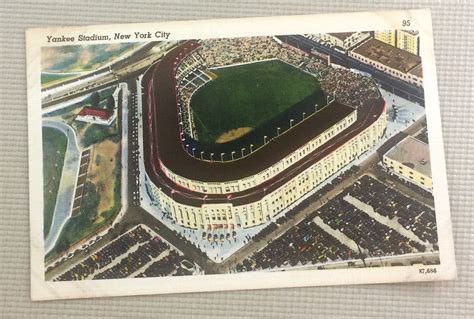 Vintage Yankee Stadium Postcard