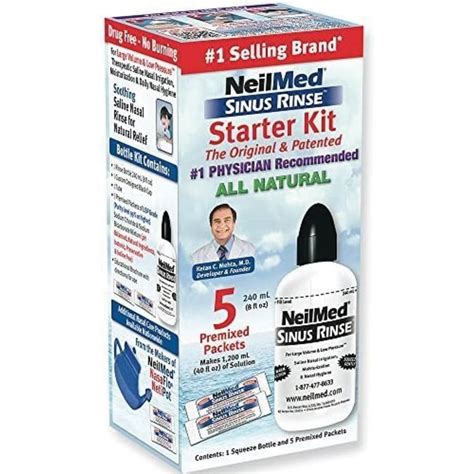 Neilmed Pharmaceuticals Sinus Rinse Bottle Starter Kit 1 Kit Swanson