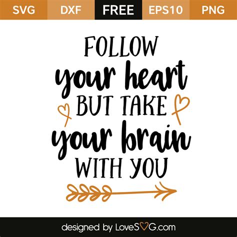 Follow Your Heart But Take Your Brain With You