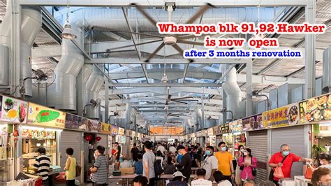 Whampoa Hawker Blk91 And 92 Is Now Open After 3 Months Renovation