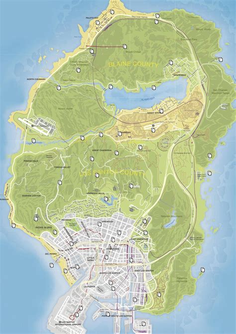 Gtav Letter Locations Map Grand Theft Auto Games Grand Theft Auto
