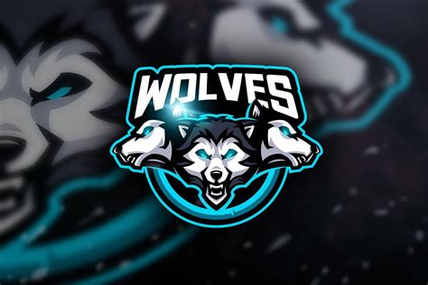 Wolves Mascot And Esport Logo Logos Esportivos Desenho De Touro Rpg