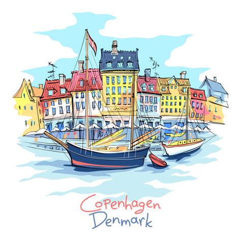 Copenhagen Nyhavn Illustrations Royalty Free Vector Graphics And Clip