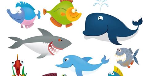 Gambar Kartun Haiwan Laut Gambar Ilustrasi Gurita Hewan Laut Kartun