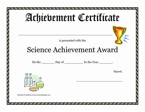 Science Fair Certificate Template Unique Science Fair Award Certificate