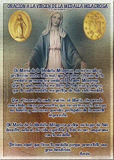 Oración A La Virgen De La Medalla Milagrosa Libro De Oraciones