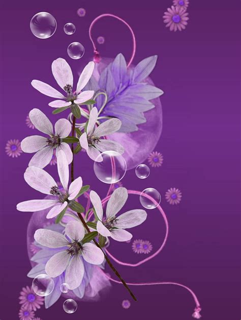 Abstract Flowers Abstract Purple Flower Hd Phone Wallpaper Pxfuel