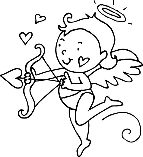 cupid coloring pages    print